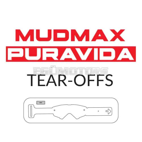 Ariete standard letépő fólia Puravida / Mudmax védőszemüvegekhez, 5 csomag / 6 letépő fólia