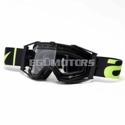   Ariete 8K enduro szemüveg, dupla átlátszó lencsével, fekete