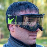 Ariete 8K enduro szemüveg, dupla átlátszó lencsével, fekete