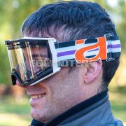 Ariete 8K enduro szemüveg, dupla átlátszó lencsével, narancssárga-lila