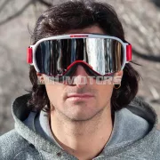 Ariete Wabi szemüveg, tükröződő ezüst lencse - piros/piros