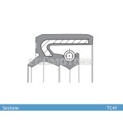 Ariete szimering 38 X 47.8 X 3/9.5 TC4Y