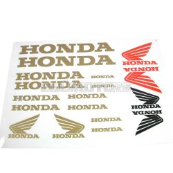 Honda matrica szett arany, 170x250 mm