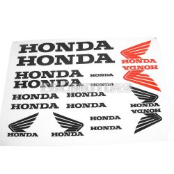 Honda matrica szett fekete, 170x250 mm