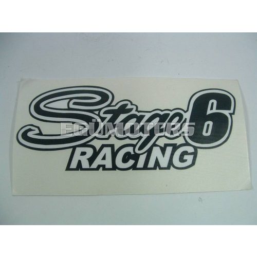 Stage6 Racing matrica, Fekete kontúrral