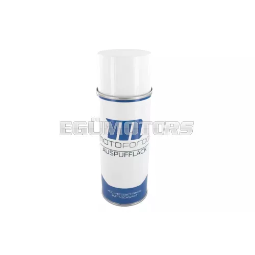 Motoforce kipufogó festékspray, hőálló +600°, matt fekete, 400ml