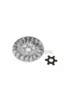 Motoforce ventilátorkerék tárcsa csillagalátéttel 13mm, Minarelli