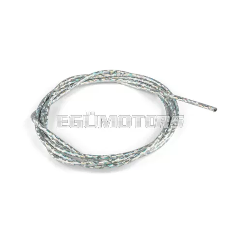 Throttle Cable Housing 5mm Lazer chrome - 1 meter