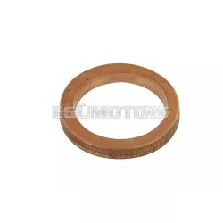 Washer (seal) for banjo bolt, d=10x14x2mm / copper