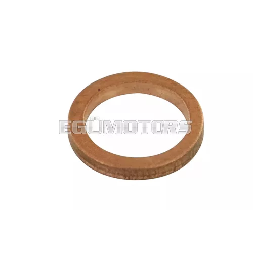 Washer (seal) for banjo bolt, d=10x14x2mm / copper