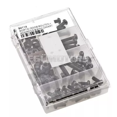 Screw Kit chassis 50 pcs. M5 - M6 black
