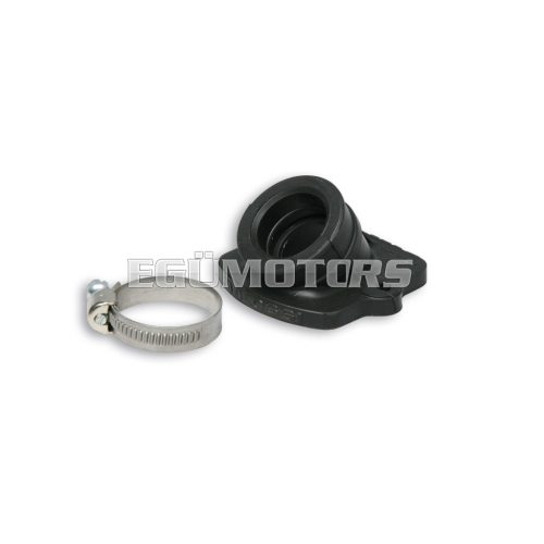 FKM tilted intake manifold Ø 21-24,5 length 26,5 for Piaggio - Gilera 2T 50 cc engines