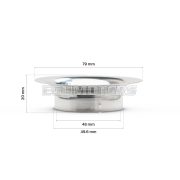 Malossi AIR HORN 48x20 WITHOUT NET