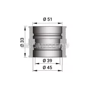 Intake rubber for PHM 40 N BMW carburettors