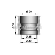 Intake rubber for PHBL 20-25 B (37 mm) carburettors