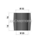 Intake rubber for PHBG 15-19 B (30 mm) carburettors
