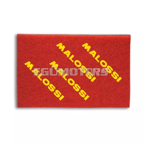 Malossi kétrétegű légszűrő szivacs, A4 20x30 cm, 16 mm vastag - DOUBLE Red Sponge