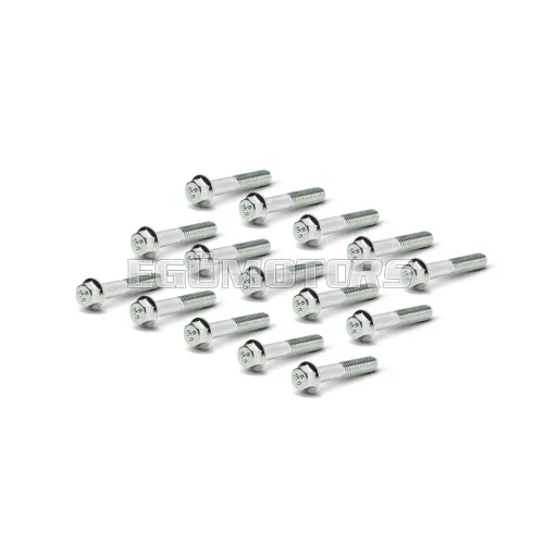 TEF 6X35 15 screws kit for Piaggio scooter 50 cc transmission crankcase