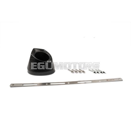 Carbon end cap kit for exhaust system