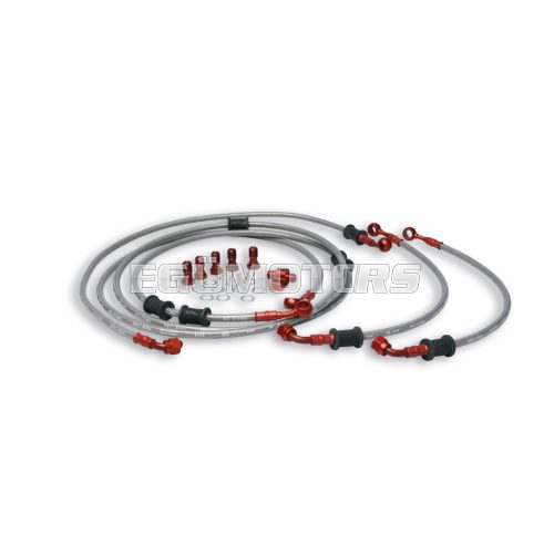Malossi HOSE KIT (front/rear) for MHR BRAKE (AERONAUTICAL)