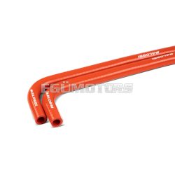   2 tubes for radiator length 117,5 cm with Ø internal 1,6 cm and Ø external 2,4 cm