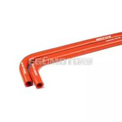   2 tubes for radiator length 117,5 cm with Ø internal 1,6 cm and Ø external 2,4 cm