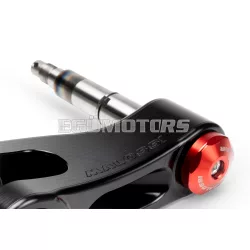 Wheel axle for swing arm