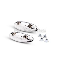 Malossi 2 CHROMED COVERS for REAR-VIEW MIRROR SLOTS