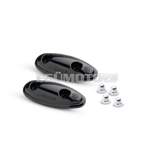 Malossi 2 BLACK COVERS for REAR-VIEW MIRROR SLOTS