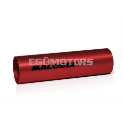 Silencer pipe with external Ø 60 in aluminium red anodised