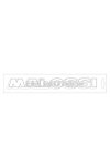Malossi CHROMED MALOSSI STICKER - 22 cm