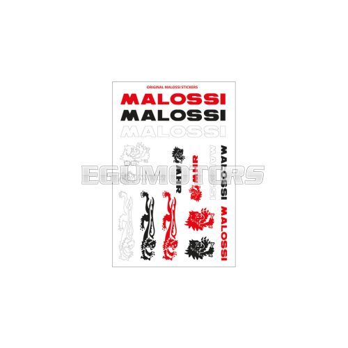 Malossi FOLDER of MALOSSI COLOURED MINI STICKERS 11,5x16,8 cm