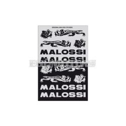   Malossi FOLDER of MALOSSI BLACK and SILVER MINI STICKERS 11,5x16,8 cm