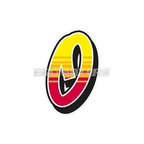 Malossi 2 STICKERS "0" Enko4 12x19 cm.