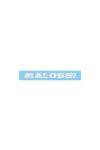 Malossi MALOSSI WHITE HEAT-RESISTENT STICKER - L.11 cm