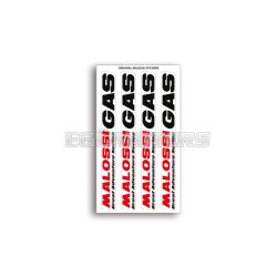 Malossi FOLDER of MALOSSI GAS MINI STICKERS 8x14 cm