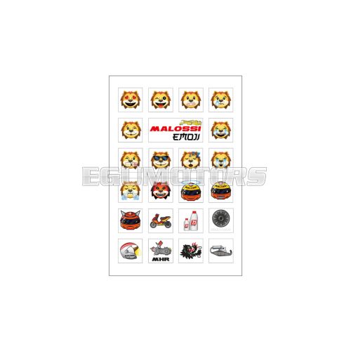Malossi FOLDER of MALOSSI EMOJI MINI STICKERS 11,5x16,8 cm