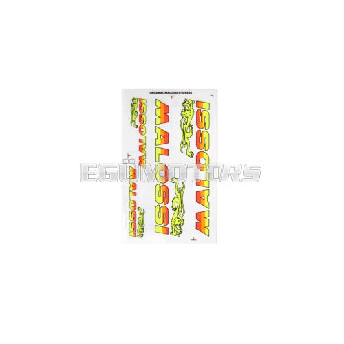 Malossi FOLDER of MALOSSI FLUO MINI STICKERS 8x14 cm