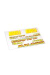 Malossi Fluo PVC vintage stickers folder - dimensions 17x25 cm