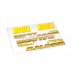   Malossi Fluo PVC vintage stickers folder - dimensions 17x25 cm