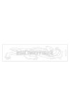 Malossi WHITE LION STICKER - RIGHT 23 cm
