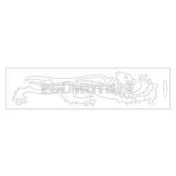 Malossi WHITE LION STICKER - RIGHT 23 cm