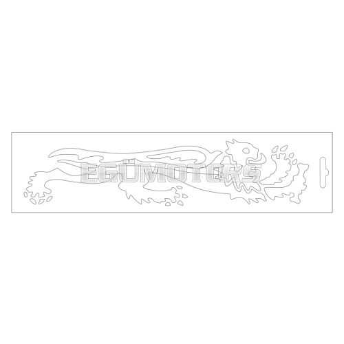 Malossi WHITE LION STICKER - RIGHT 23 cm