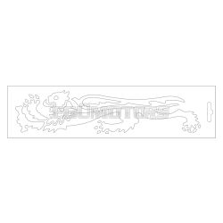 Malossi WHITE LION STICKER - LEFT 23 cm