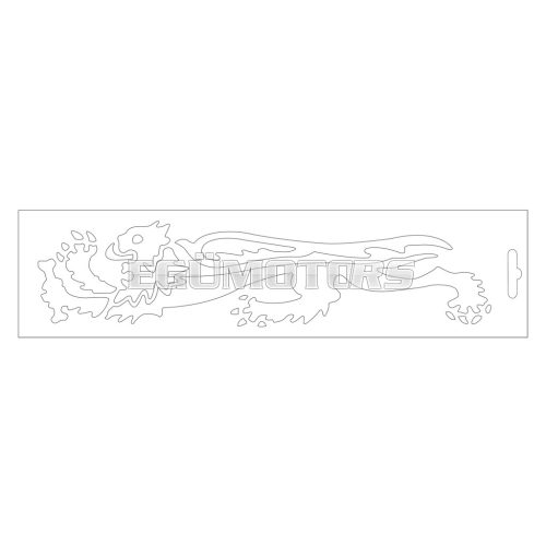 Malossi WHITE LION STICKER - LEFT 23 cm