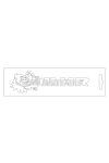 Malossi WHITE MHR STICKER - 13 cm