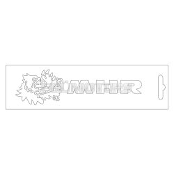Malossi WHITE MHR STICKER - 13 cm