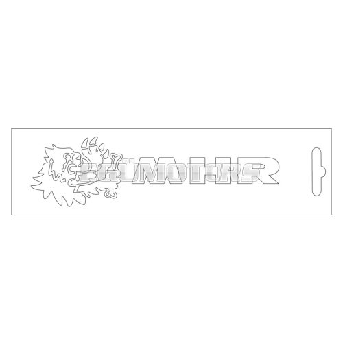 Malossi WHITE MHR STICKER - 13 cm