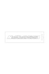 Malossi PRE-SPACED MALOSSI STICKER WHITE - 14 cm
