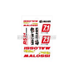 Malossi FOLDER of  MATCHED STICKERS 24,7x35 cm